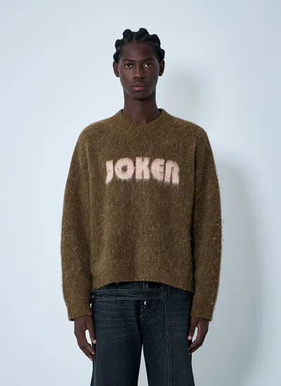 MARTINE ROSE BRUSHED MOHAIR SWEATER