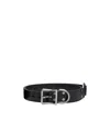 Martine Rose Buckled Leather Belt In Black