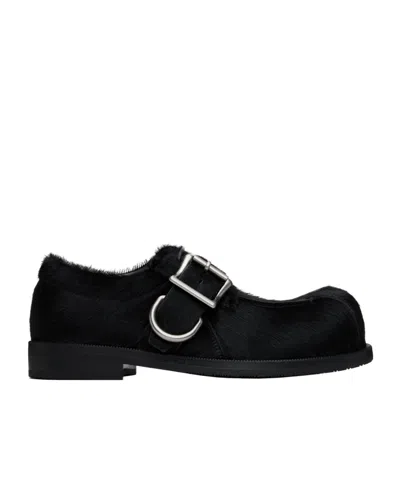 Martine Rose Bulb Toe Buckle Loafers