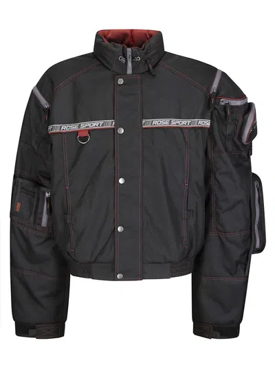 Martine Rose Bumbag-inspired Jacket With Functional Front Pocket In Black