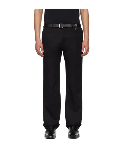 Martine Rose Bumster Tailored Casual Pants In Black
