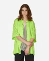MARTINE ROSE CAMISOLE SHIRT LIME / IRRIDESCENT