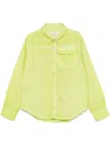 Martine Rose Canvas Shirt In Green