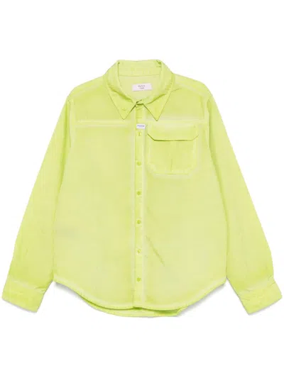 Martine Rose Canvas Shirt In Green