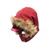 Martine Rose Fur Trim Hat In Red