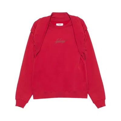 Pre-owned Martine Rose Celebration Crew 'red'