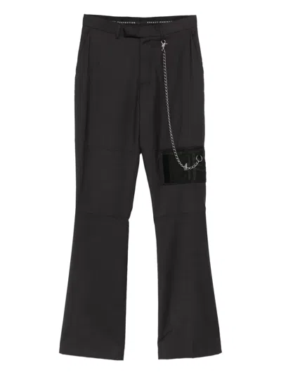 Martine Rose Chain-detail Trousers In Black