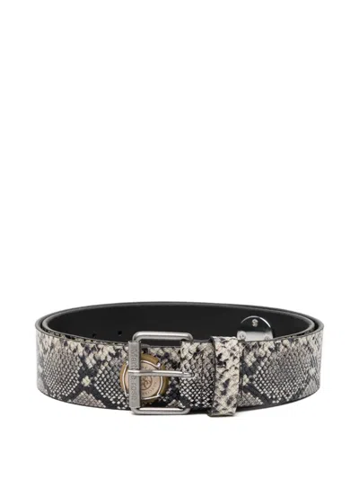 Martine Rose Champagne Cap Classic Belt In Gray