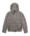 Martine Rose Check Hooded Sweatshirt In Multi