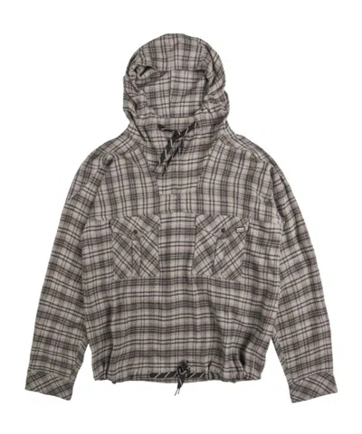 Martine Rose Check Hooded Sweatshirt In Multi
