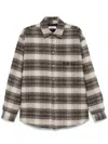 MARTINE ROSE CHECK-PATTERN OVERSHIRT