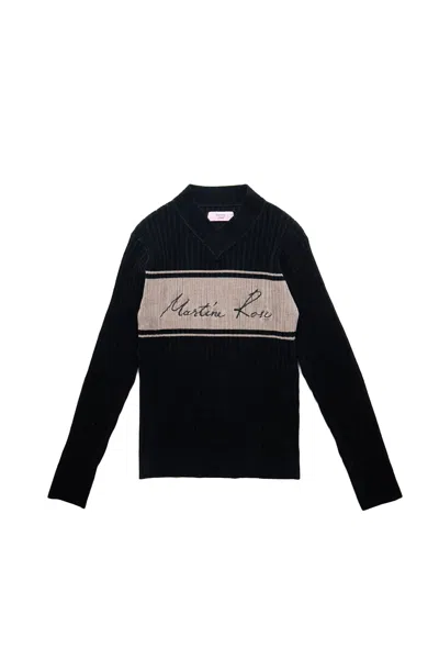 Martine Rose Chenille V-neck Jumper