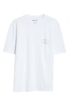 Martine Rose Classic Box Logo Graphic T-shirt In White Box Logo Wht