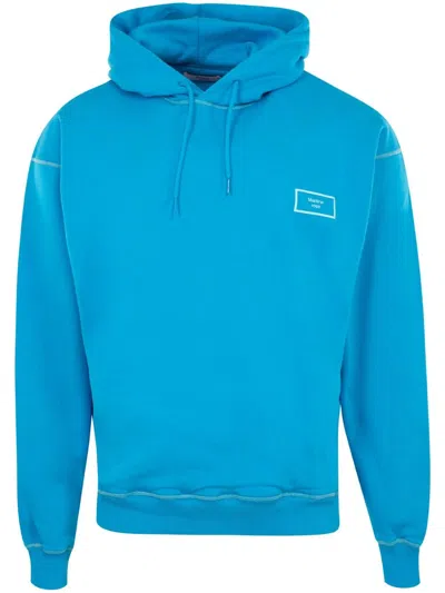 Martine Rose Classic Cotton Hoodie In Blue