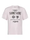 Martine Rose Crew Neck Graphic Print Short Sleeves T-shirt In Nude & Neutrals