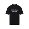 Martine Rose Black Short-sleeve T-shirt With Bold Front Print In Black
