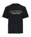 Martine Rose Black Short-sleeve T-shirt With Bold Front Print In Black