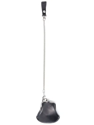 Martine Rose Coin Pouch Keychain In Schwarz