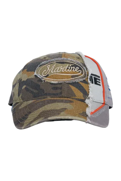 Martine Rose Collage Cap Multi In Brown