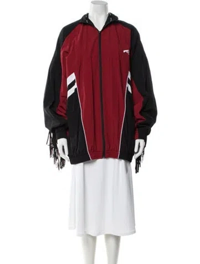 Pre-owned Martine Rose Colorblock Pattern Jacket In Red
