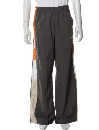 Pre-owned Martine Rose Colorblock Pattern Lounge Bottoms In Grey