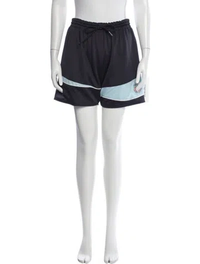Pre-owned Martine Rose Colorblock Pattern Mini Shorts In Multicolor
