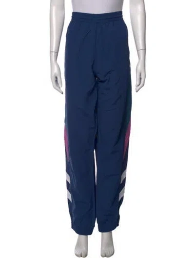 Pre-owned Martine Rose Colorblock Pattern Wide Leg Pants In Blue
