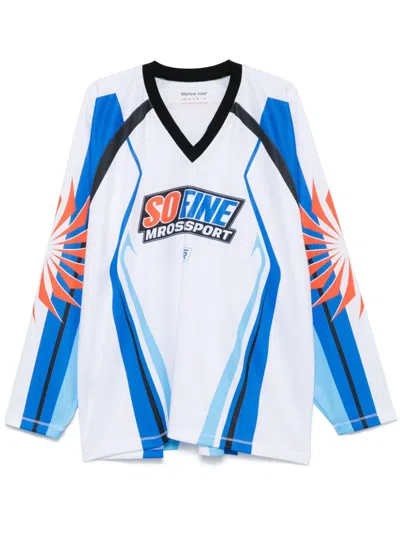 Martine Rose Colourblock T-shirt In Wht White