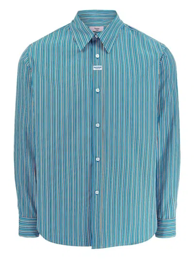 Martine Rose Cotton Shirt In Blue