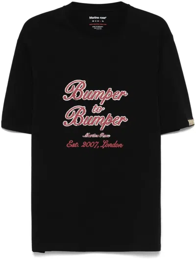 Martine Rose Cotton T-shirt In Black