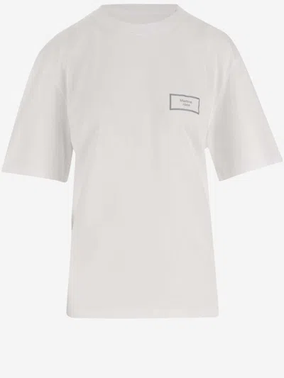 Martine Rose Cotton T-shirt With Logo In White