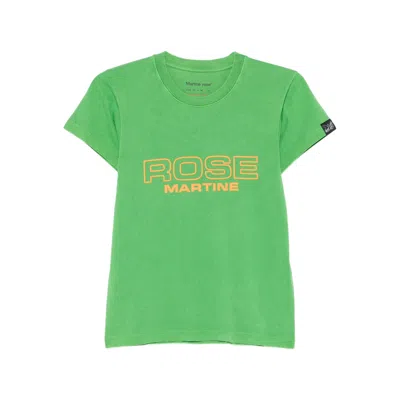 Martine Rose Cotton T Shirts In Green