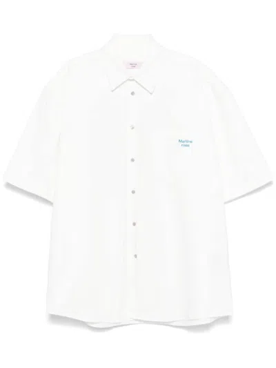 Martine Rose Cotton Twill Shirt In White