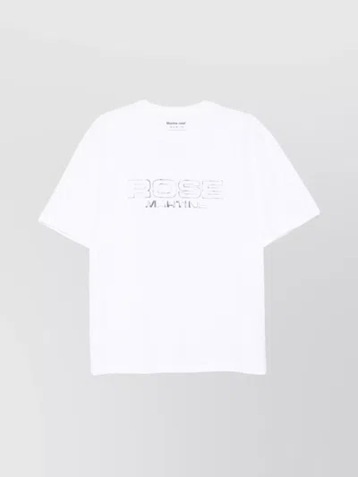 Martine Rose Crew Neck Cotton T-shirt In White