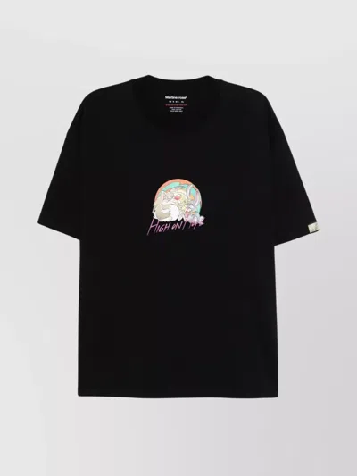 MARTINE ROSE CREW NECK GRAPHIC PRINT OVERSIZED T-SHIRT