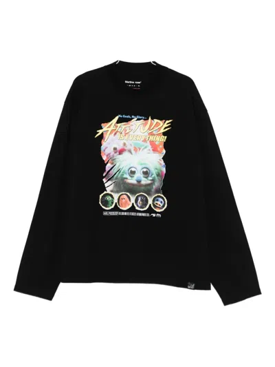 Martine Rose Crew-neck Graphic-print T-shirt In Black