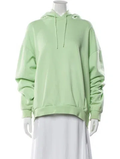 Pre-owned Martine Rose Crew Neck Long Sleeve Hoodie In Green