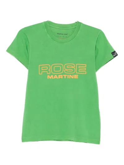 Martine Rose Crew-neck T-shirt In Green