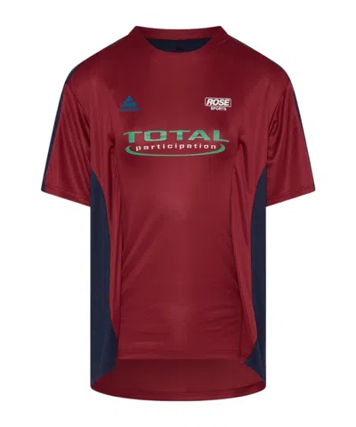 Martine Rose Crew Neck T-shirt In Red