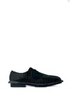 Martine Rose Crocodile-embossed Lace-up Shoes In Blue