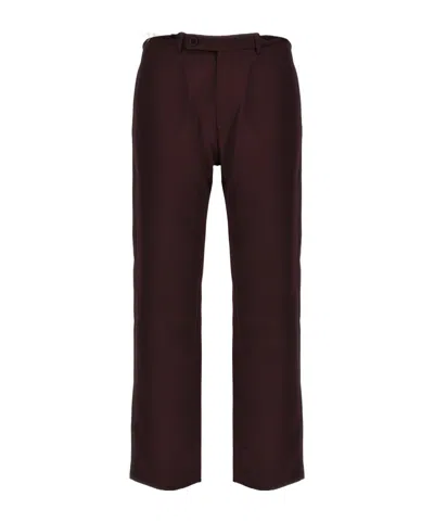 Martine Rose Curled Casual Pants In Black