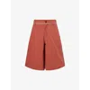 Martine Rose Red Twisted Skate Shorts