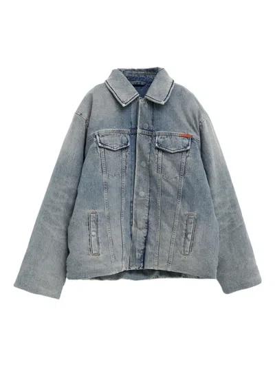 Martine Rose Denim Jacket In Blue