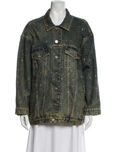 Pre-owned Martine Rose Denim Jacket In Blue