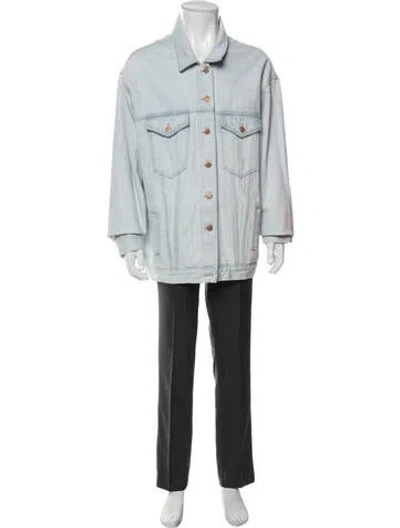 Pre-owned Martine Rose Denim Jacket In Blue