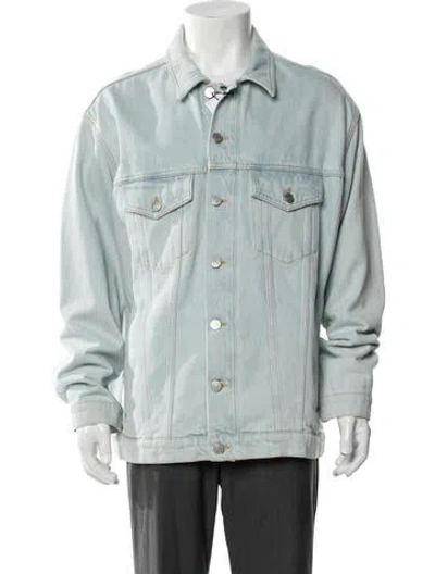 Pre-owned Martine Rose Denim Jacket In Blue