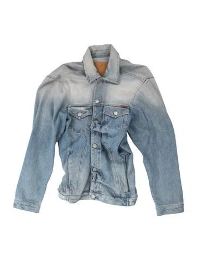 Pre-owned Martine Rose Denim Jacket In Blue