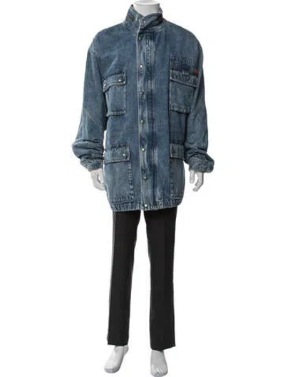 Pre-owned Martine Rose Denim Jacket In Blue