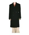 Martine Rose Double-breasted Long Coat In Black