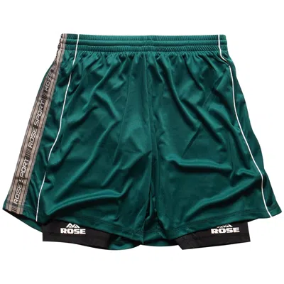 Pre-owned Martine Rose Double Football Shorts 'green' | Men's Size L